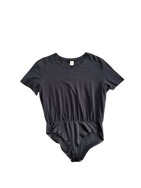 Smash + Tess Made in Canada Black Short Sleeve Bodysuit Size M
